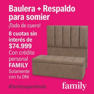 Baulera+respaldo para sommier