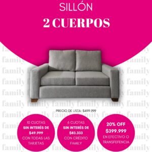 Sillon 2 cuerpos