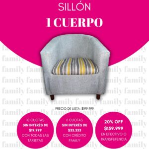 Sillon 1 cuerpo