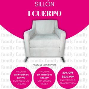 Sillon 1 cuerpo