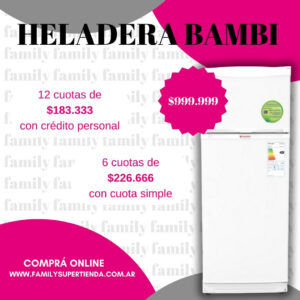 Heladera bambi