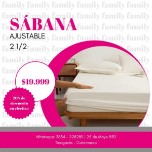 Sabana ajustable 2 1/2
