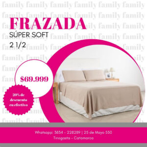 Frazada Super soft 2 1/2