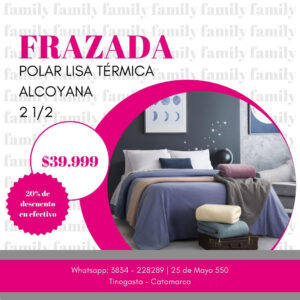 Frasada polar lisa termica 2 1/2