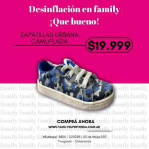 Zapatillas urbana camuflada