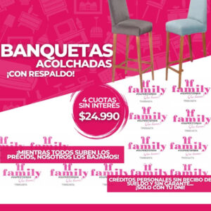 Banquetas acolchadas