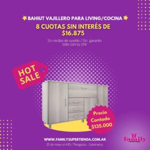 Bahuit Vajillero para living/cocina