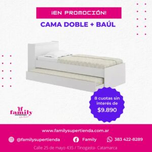 Cama + Carro + Baul