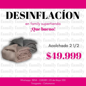 Desinflacion!!! colchado 2 1/2