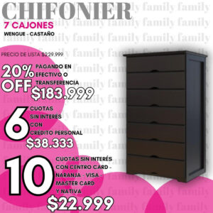 Chifonier 7 cajones