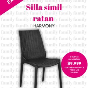 Silla simil ratan