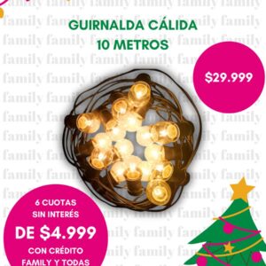 Guirnalda calida 10 metros