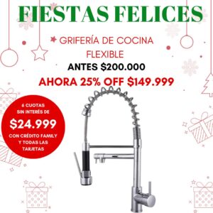 Griferia de cocina flexible
