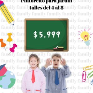 Pintorcito para jardin, talle del 4-8
