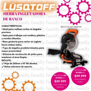 sierra ingletadora de banco