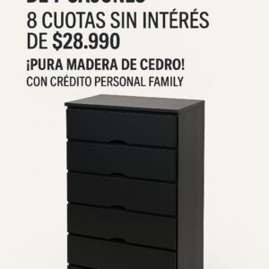 Chifonier de 7 cajones